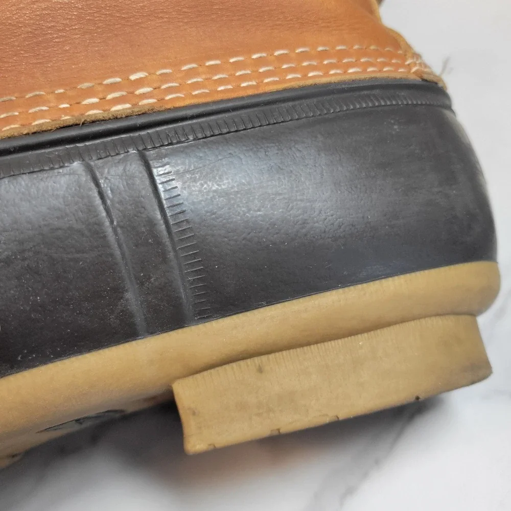 LL Bean Bean Boots Mens Size 12 6 Inch Waterproof Leather Duck Boots USA